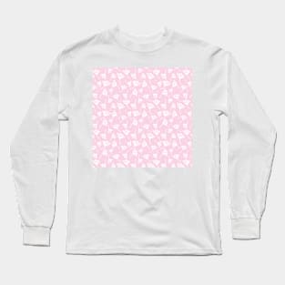 White dandelion flowers on white Long Sleeve T-Shirt